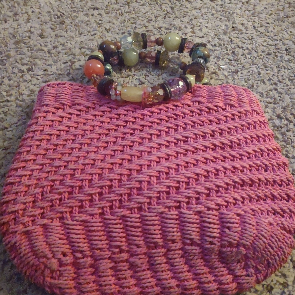 Capelli straw purse
